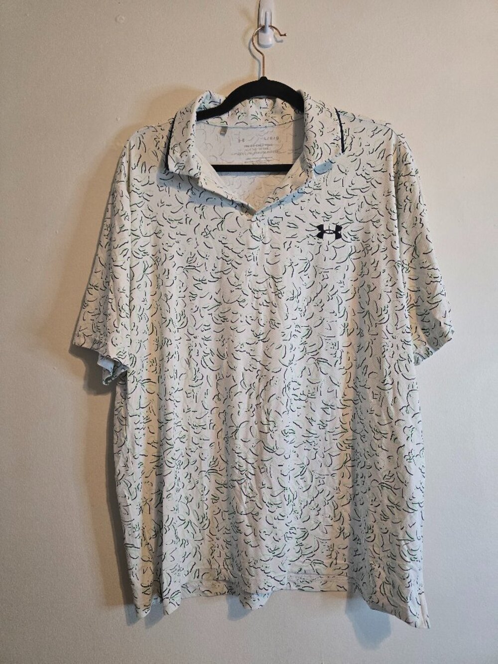 Men's Under Armour - ISO Chill - Loose Fit Golf Polo - White